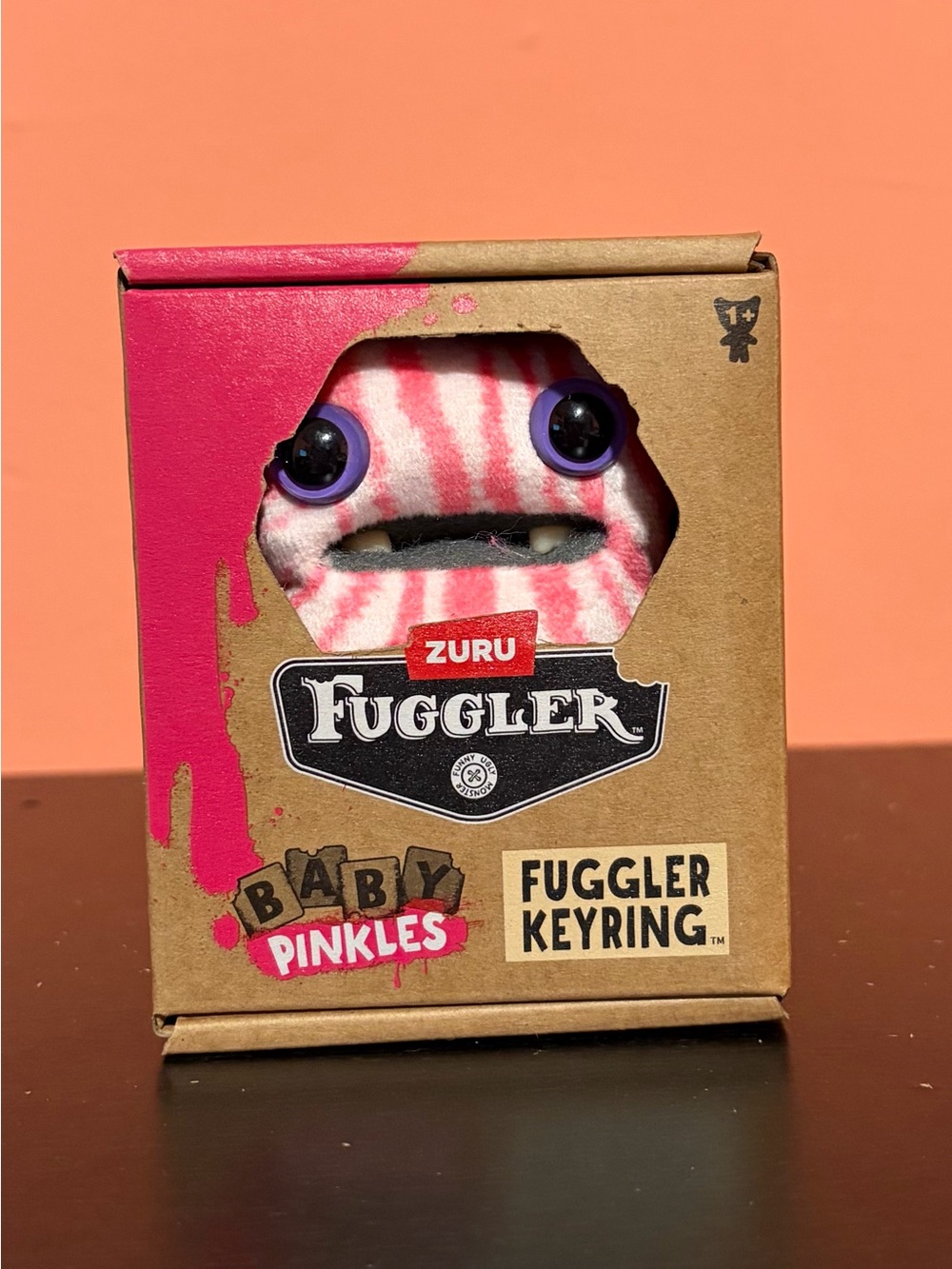 Brand New Zuru Fuggler Baby Pinkles Keyring